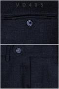 Bộ Vest Xanh Đen Ánh Kim Mờ 2 Nút VD405 #3